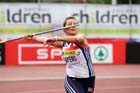 Goldie Sayers with a National record in the javelin, 2012 Samsung Diamond League, Crystal Palace, London.